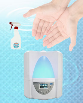 専用噴霧器やスプレーで清潔に除菌します